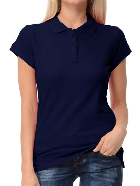 navy blue polo shirt for women.